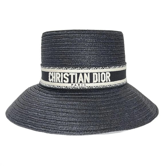 DIOR/ChristianDior - Plant fiber (hemp) Cotton Polyethylene Hat 485-081125 - Picture 1 of 6
